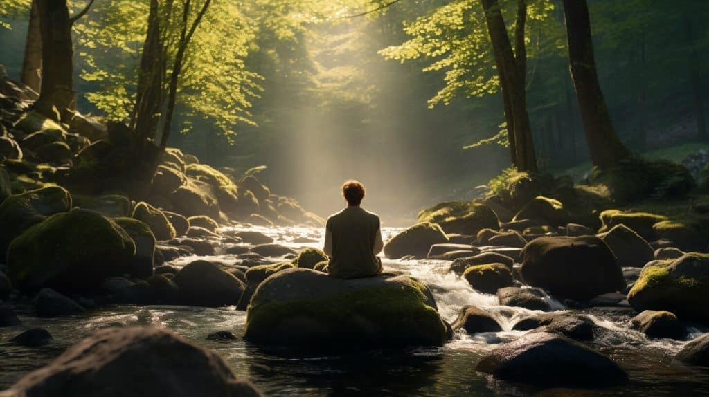 meditación autoalusiva en la naturaleza
